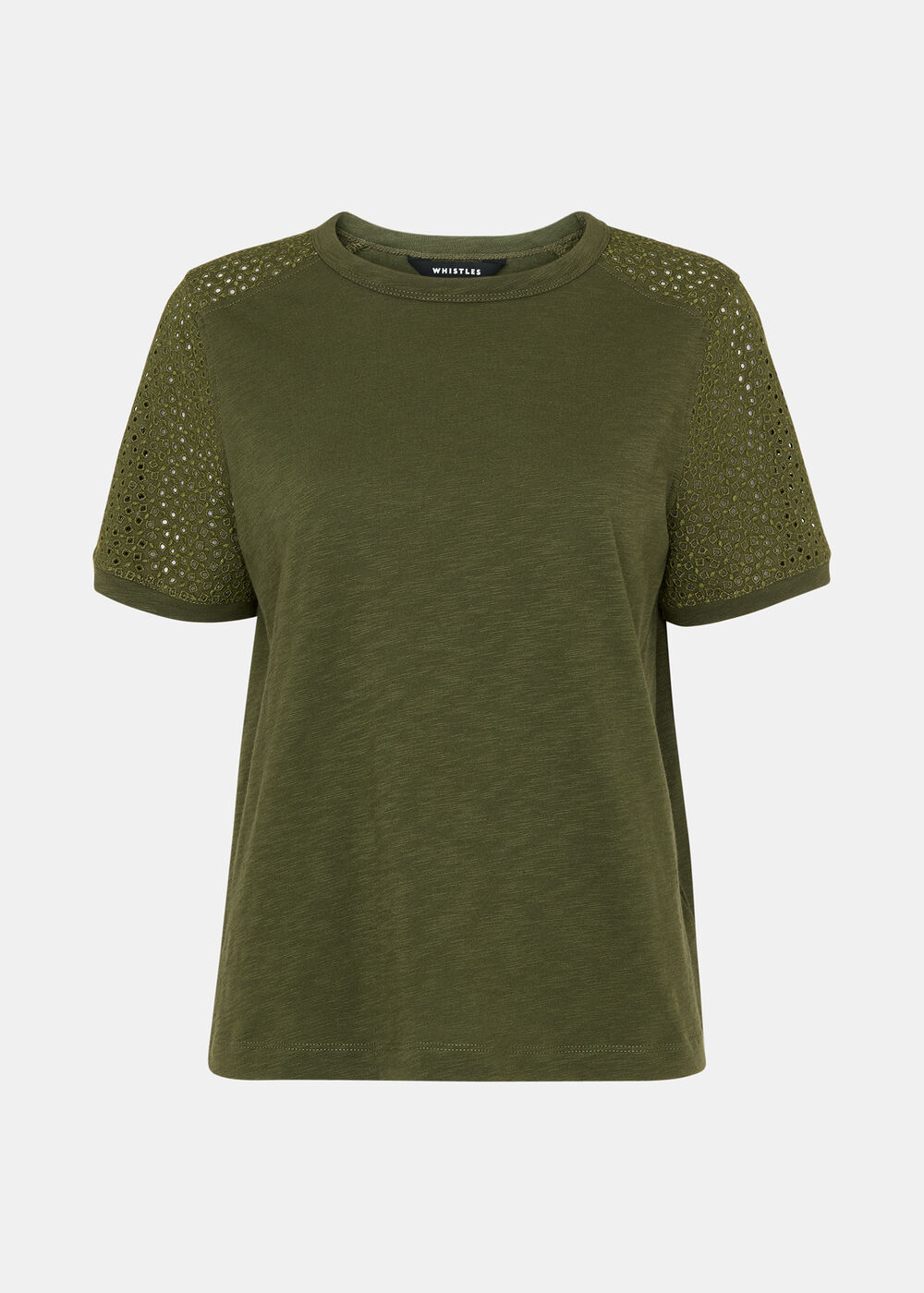 Broderie Sleeve Detail Tee