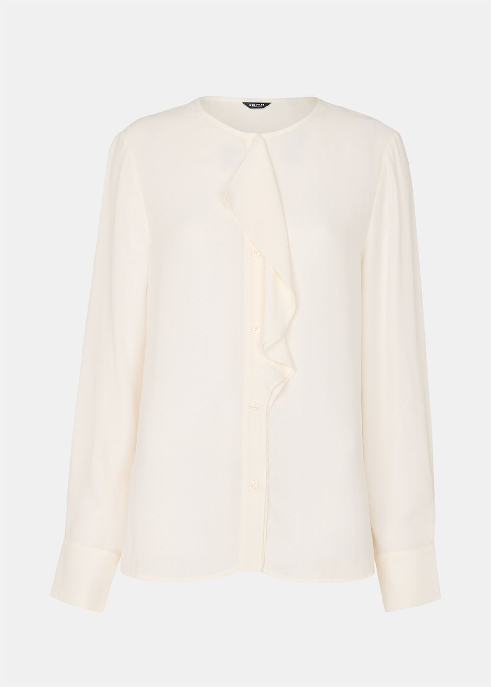 Draped Ruffle Feminine Blouse