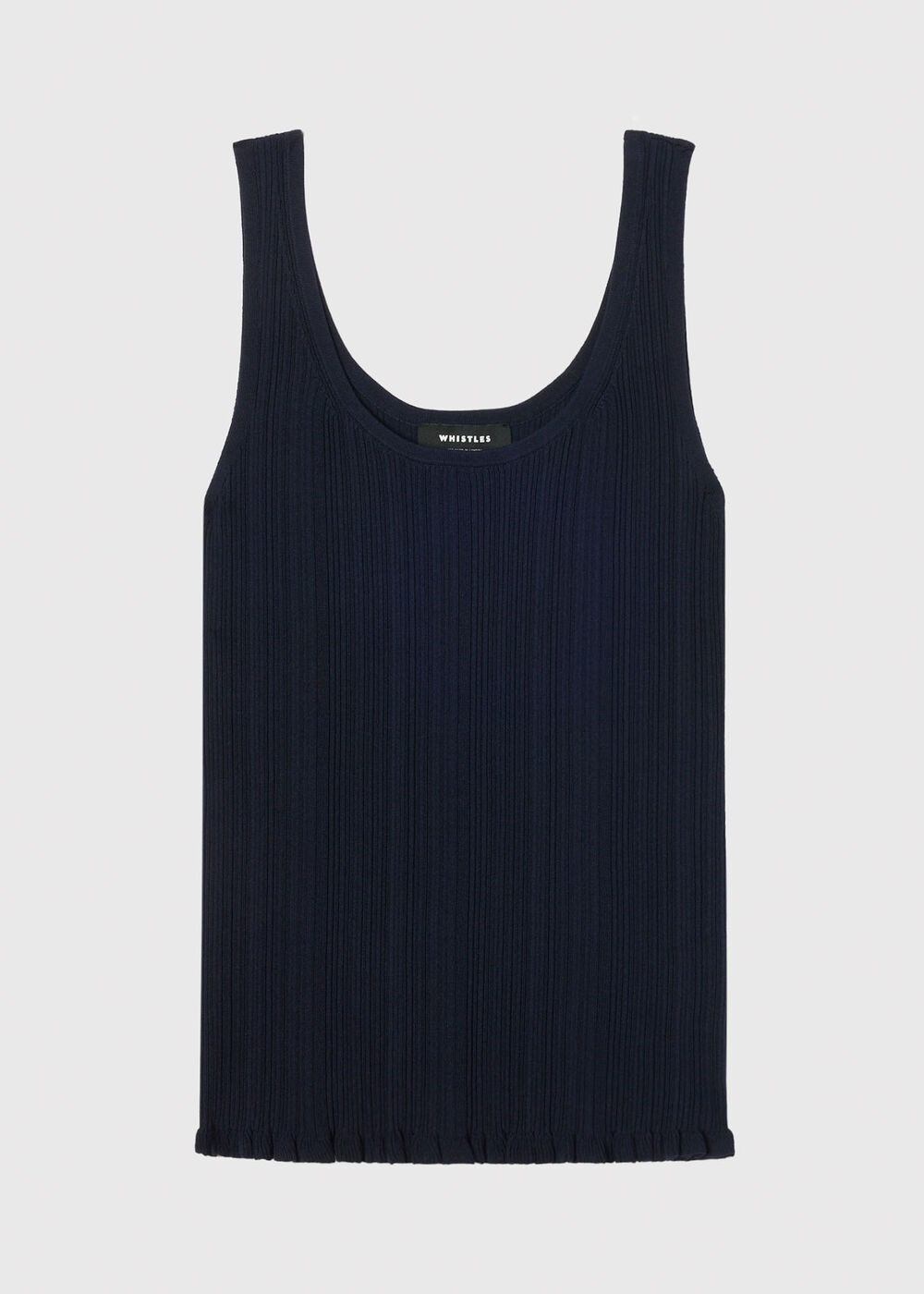 Frill Hem Knitted Vest