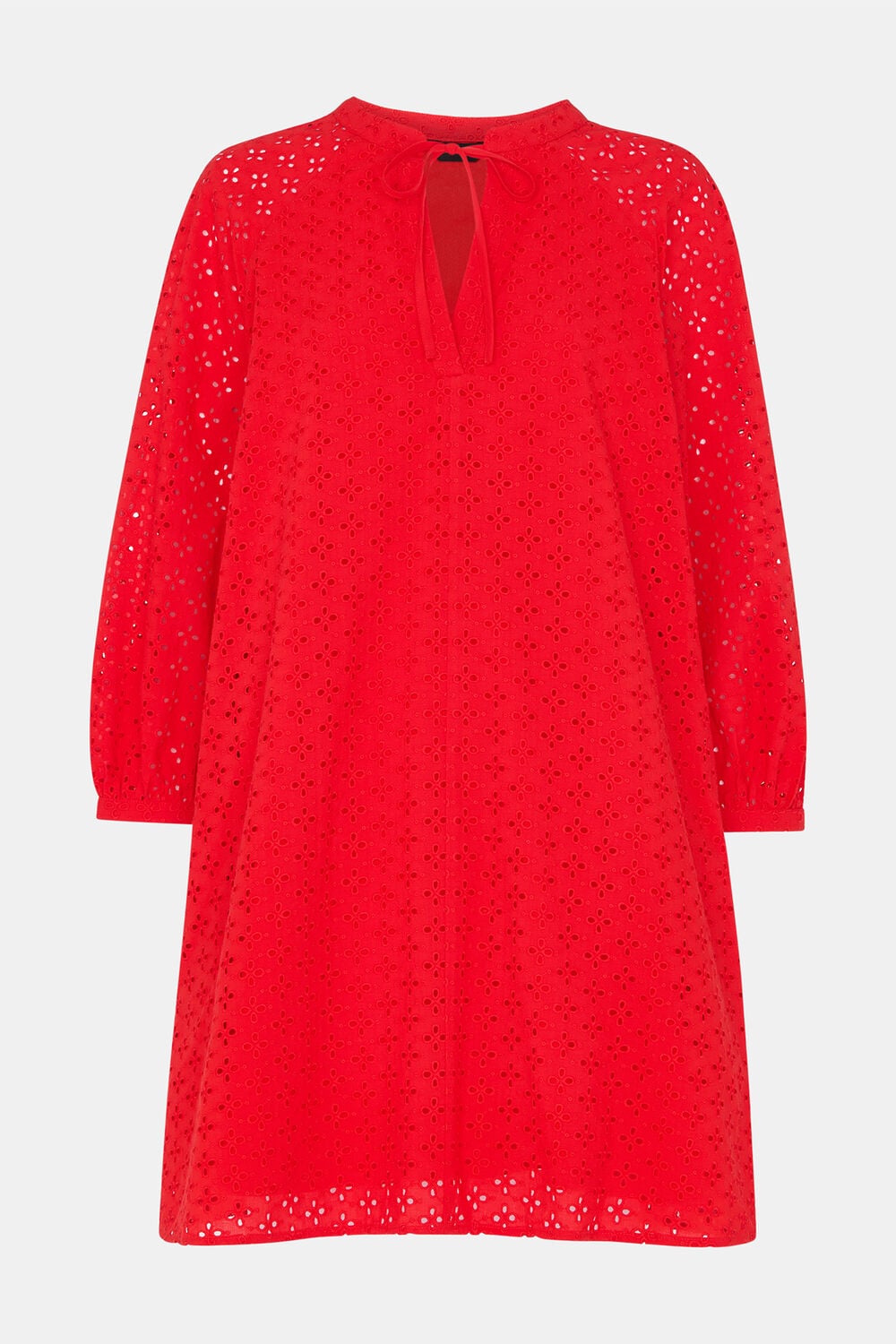 Broderie Cotton Mini Dress