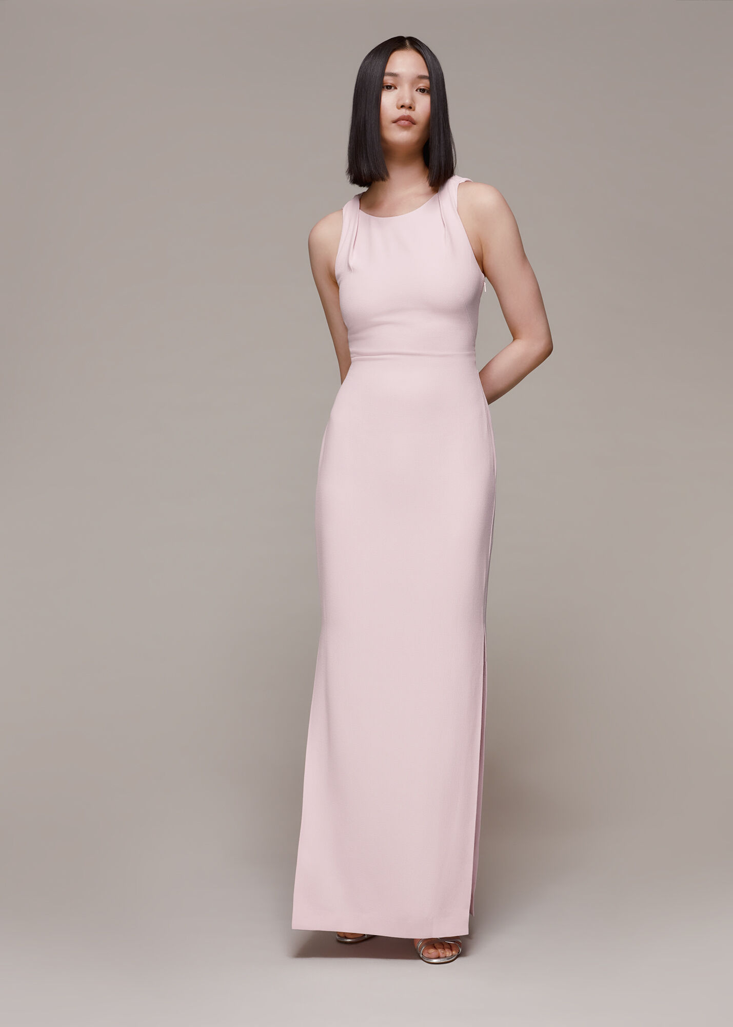 Pale pink maxi dress cheap