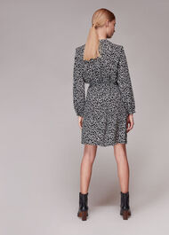 Swirl Print Belted Dress