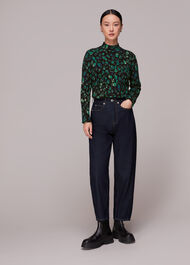 Blurred Floral Knit