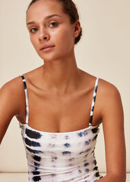 Tie Dye Square Neck Swimsuit