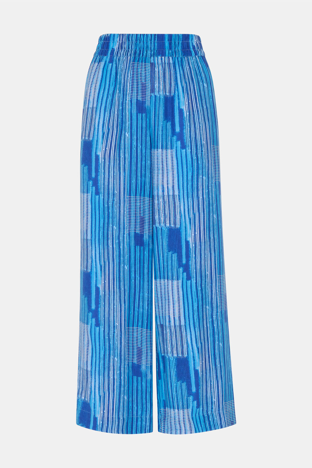Stripe Print Cropped Trouser
