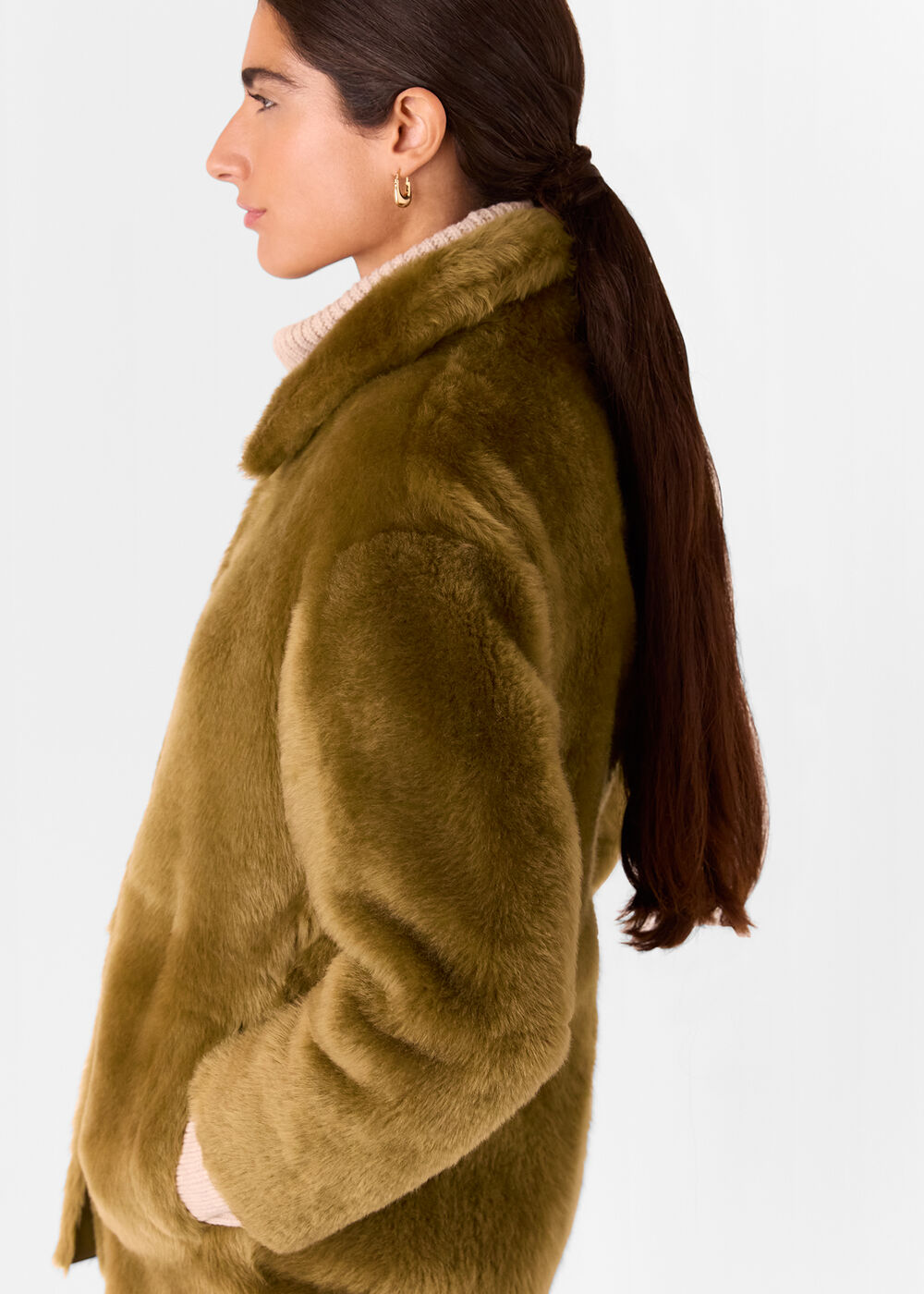 Tamina Short Shearling Coat
