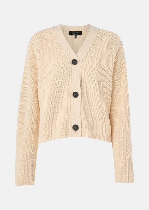 Ivory Petite Nala Cotton Cardigan