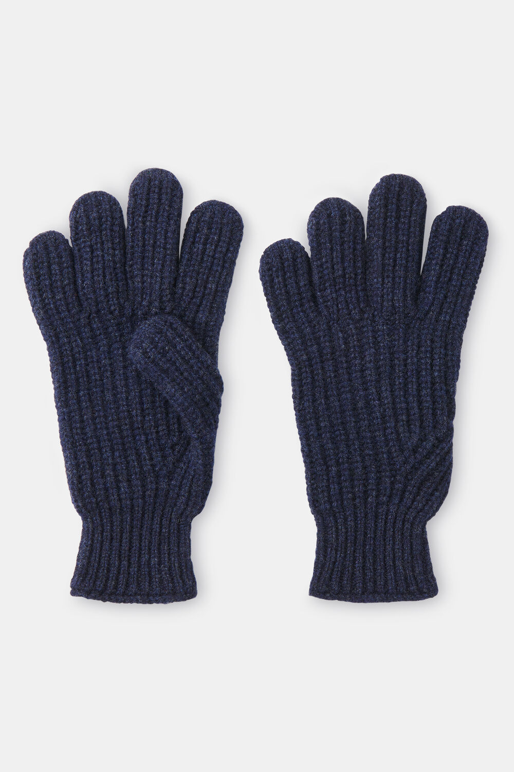 Navy Lambswool Gloves
