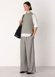 Wool Mix Side Tie Detail Tank