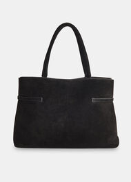 Noelle Suede Buckle Tote Bag