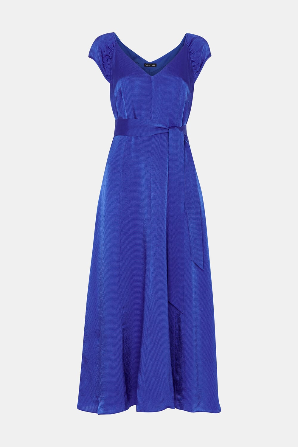 Arie Hammered Satin Midi Dress