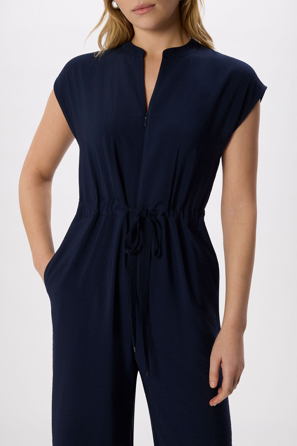 Sleeveless Drawstring Jumpsuit