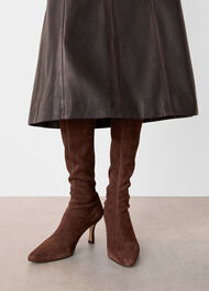 Hera Stretch Suede Boot