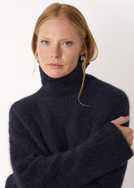 Alpaca Blend Funnel Knit