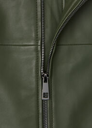 Frida Leather Bomber Jacket