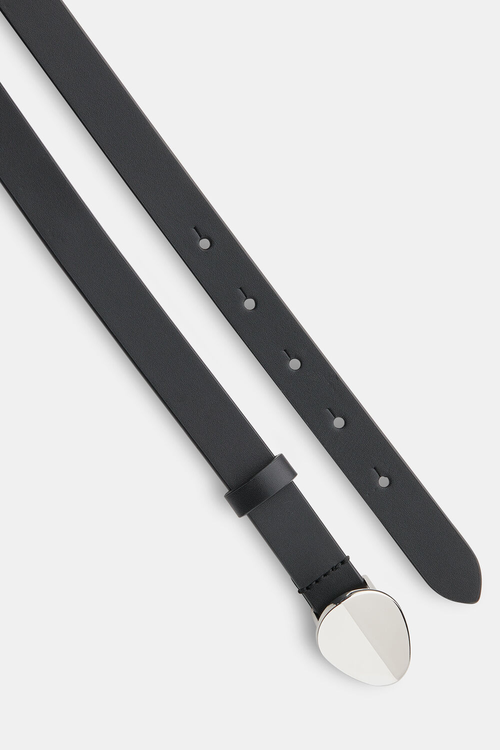 Black Oval Buckle Belt