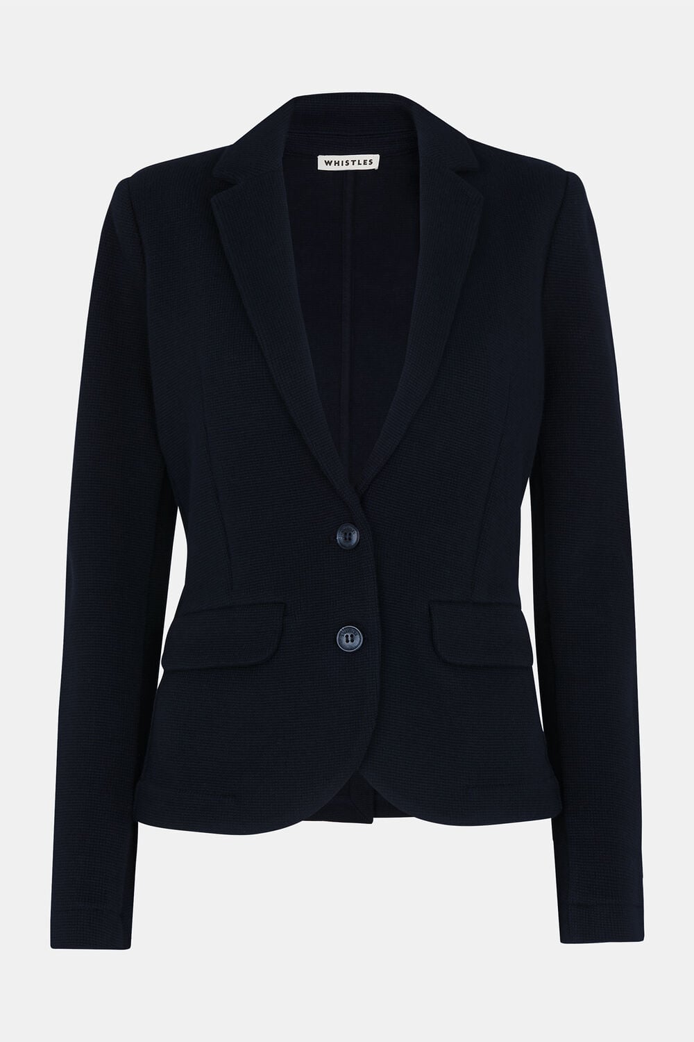 Navy Slim Jersey Jacket