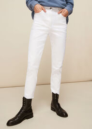 Stretch Slim Frayed Jean