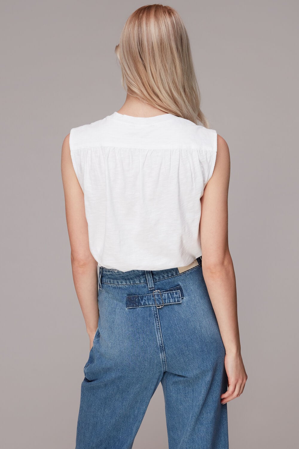 Gathered Shoulder Tank