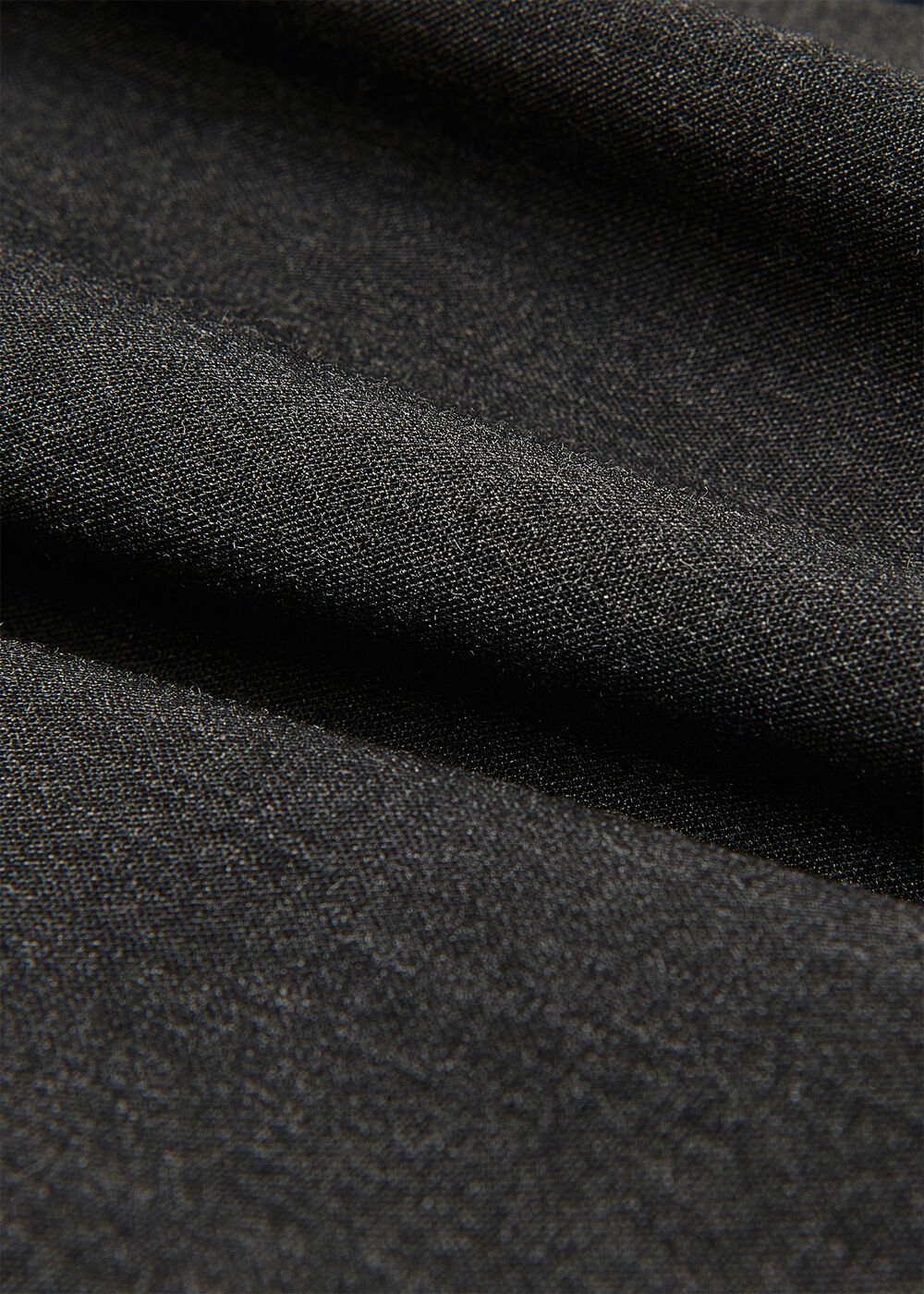 Wool Blend Barrel Trouser