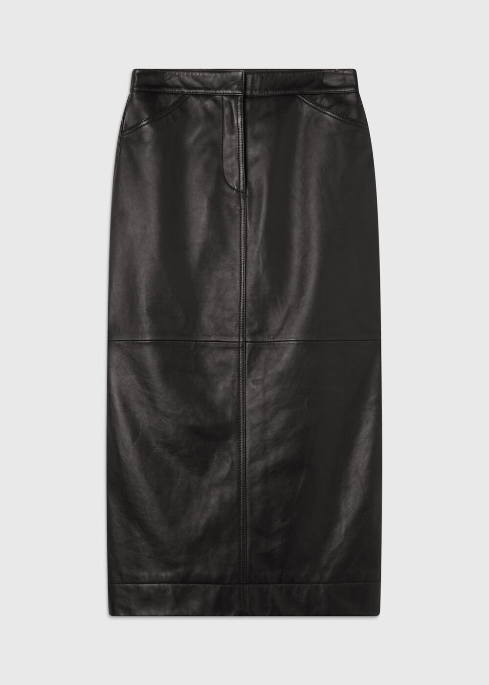 Jamie Leather Midi Skirt