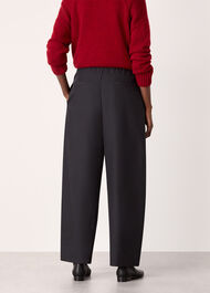 Pleat Front Barrel Trouser