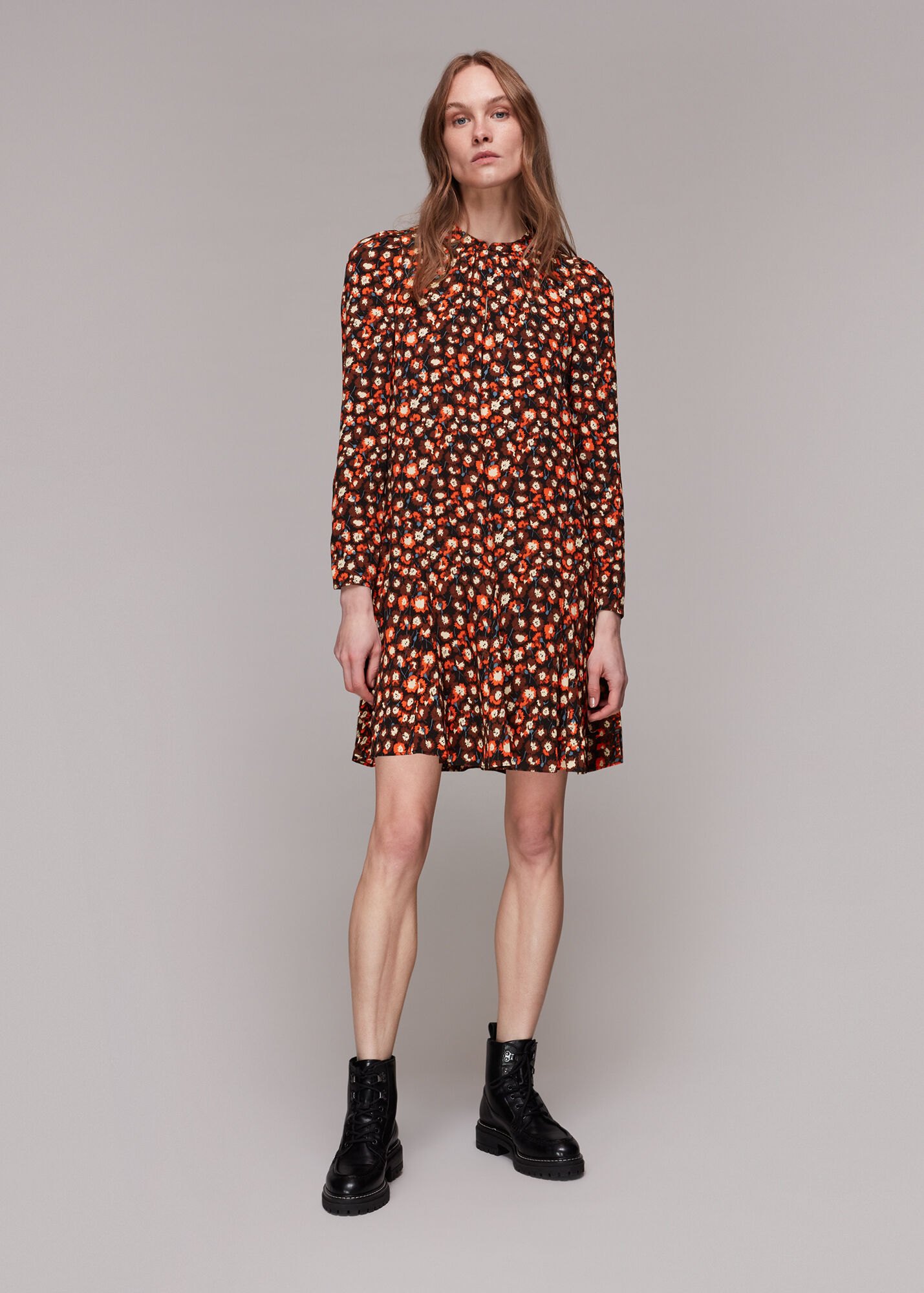 Red/Multi Millie Dandelion Floral Dress WHISTLES