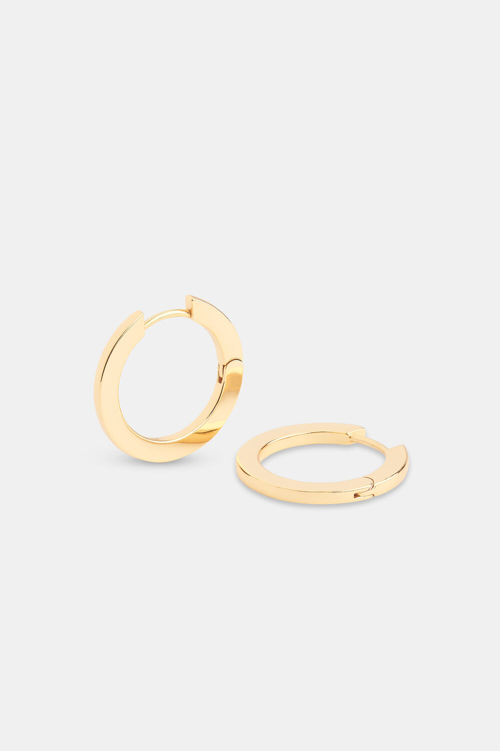 Gold Flat Hoop Earring