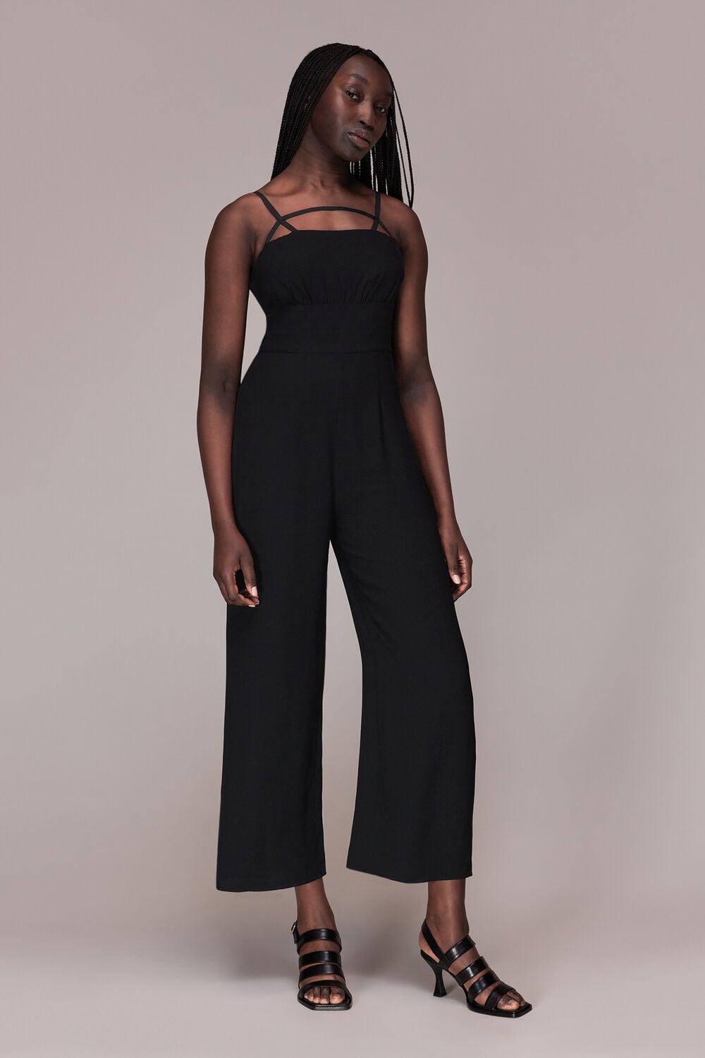 Black Reece Strap Detail Jumpsuit
