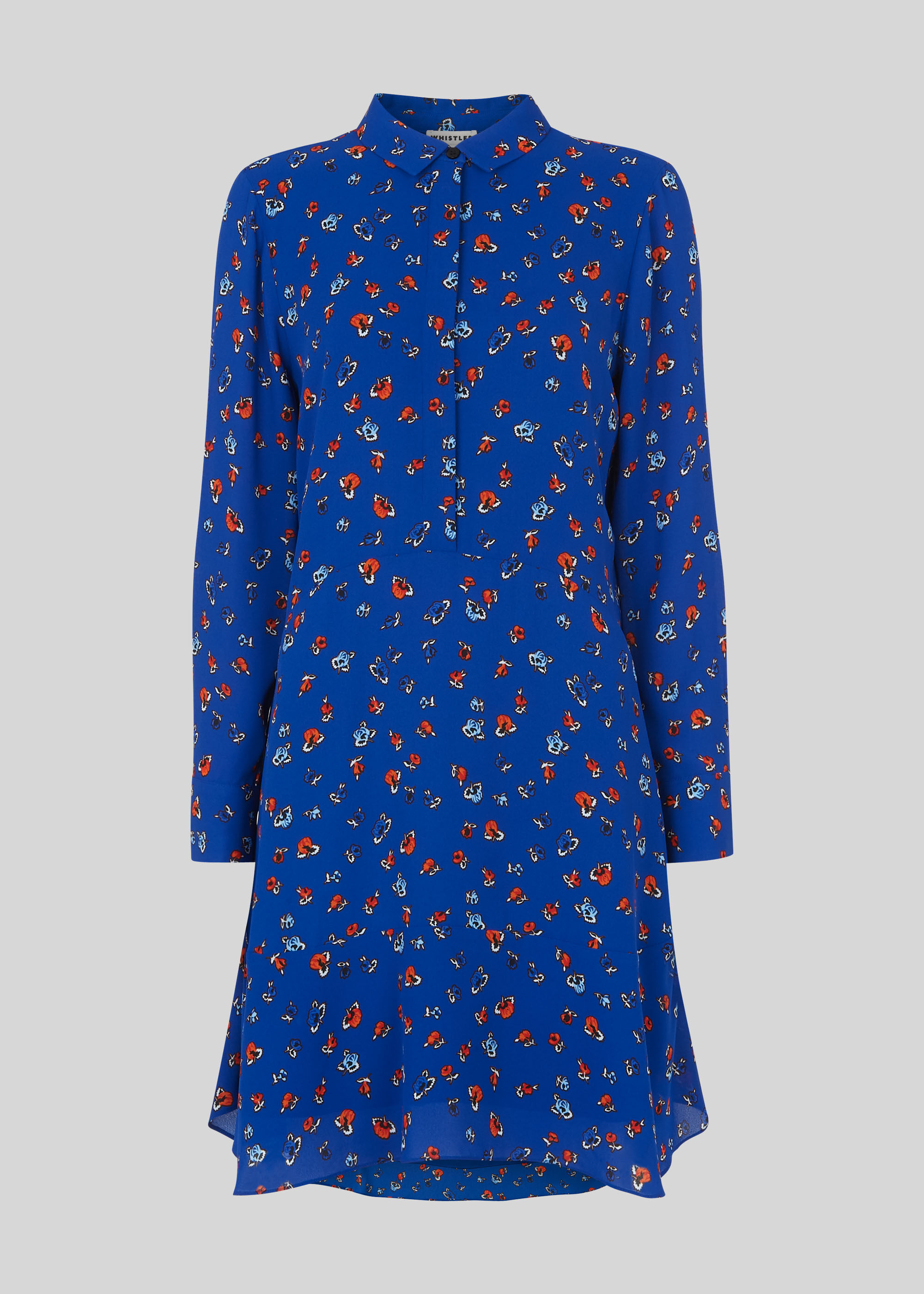 Ditsy Floral Print Shirt Dress |