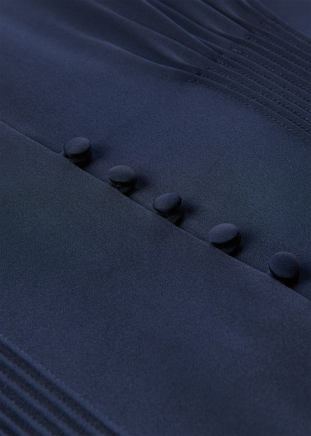 Crepe Lace Trim Cami Dress