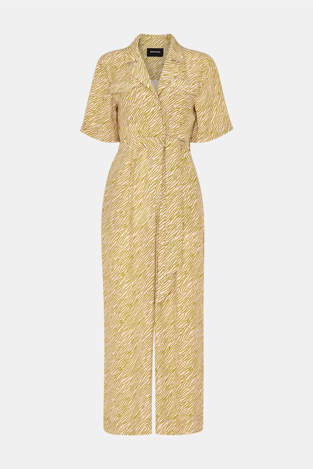 Green Petite Kelly Tiger Flame Jumpsuit