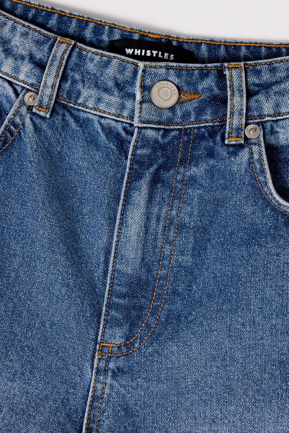 Denim Authentic Raw Hem Barrel Jean
