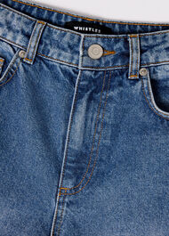 Authentic Raw Hem Barrel Jean