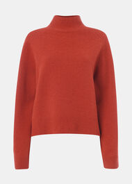 Wool Funnel Neck Knit