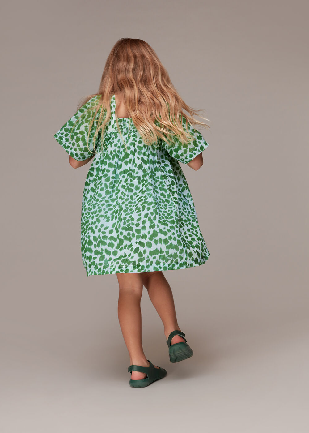 Smooth Leopard Trapeze Dress