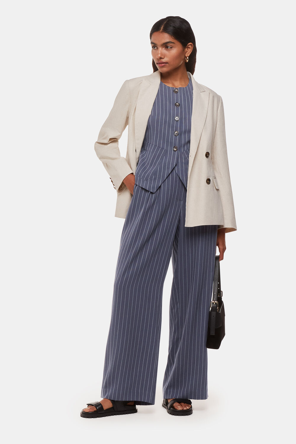 Petite Lottie Pinstripe Trouser