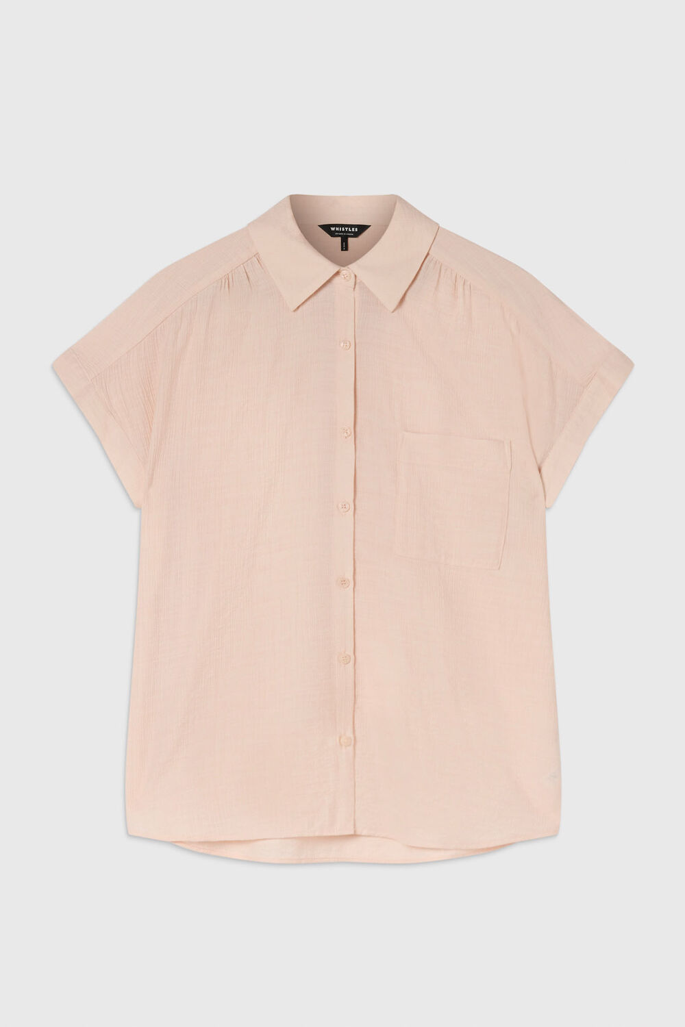 Pale Pink Nicola Textured Shirt