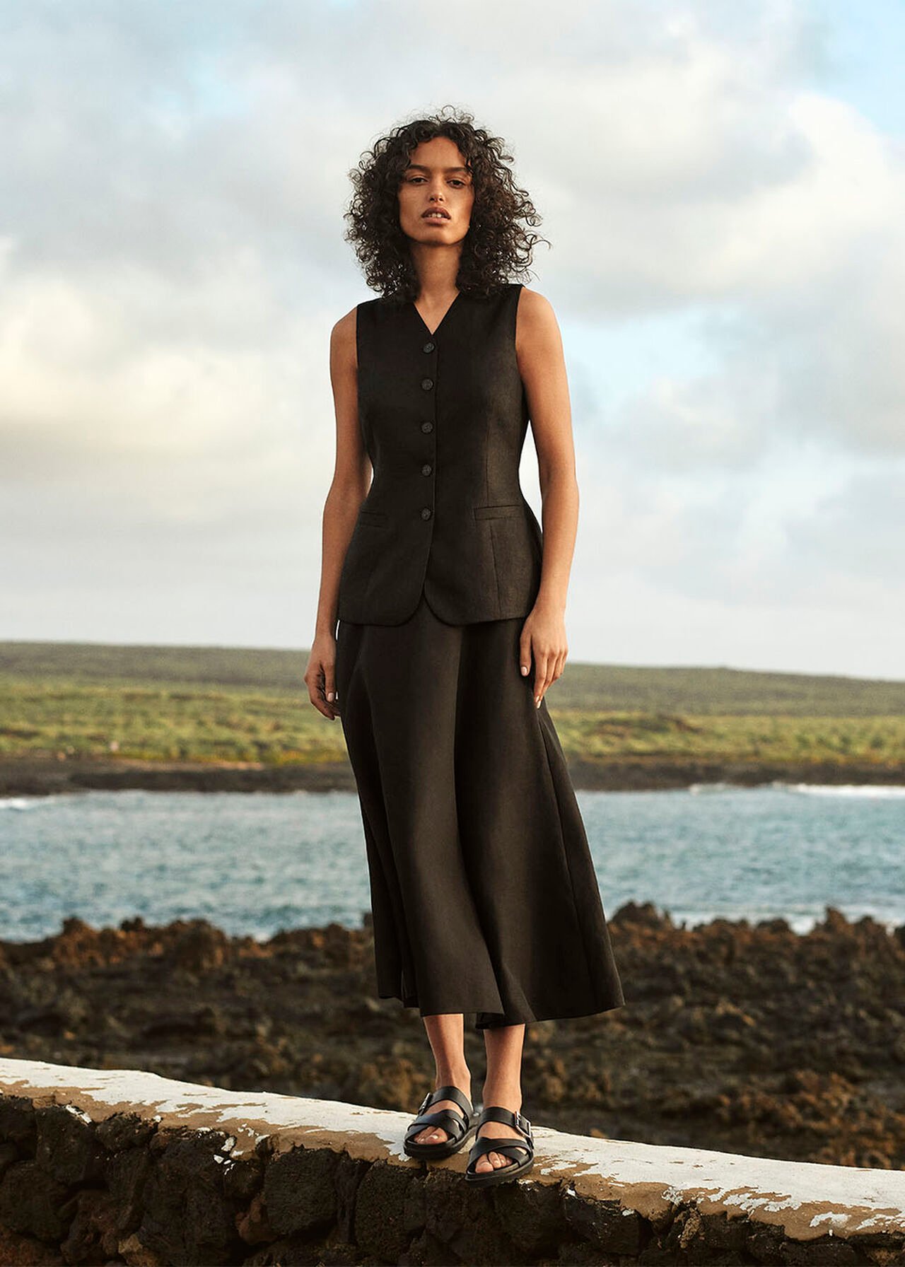 Helena Linen Blend Skirt