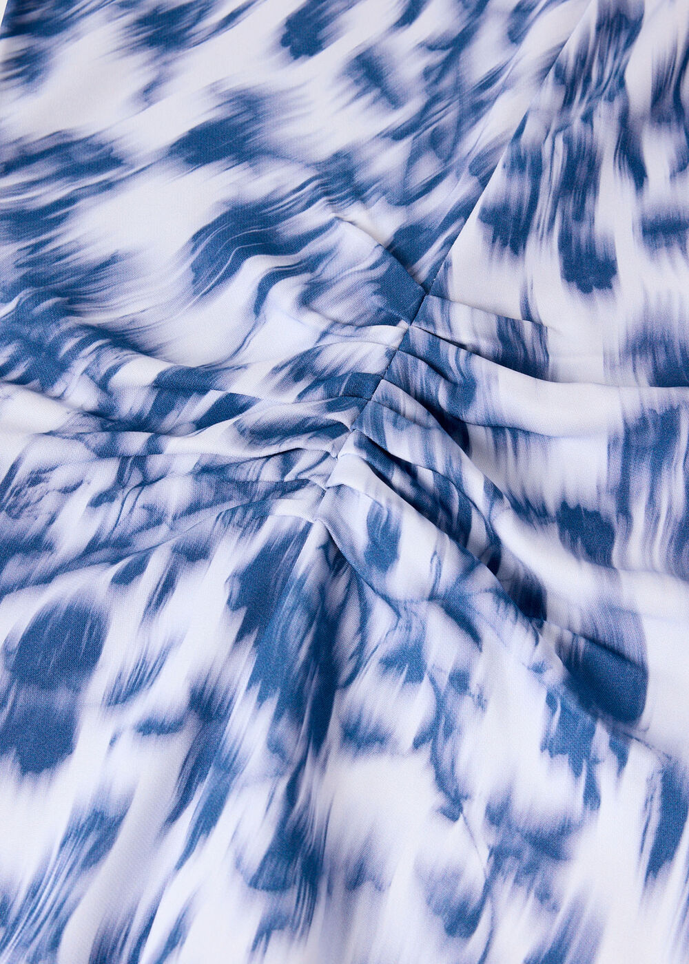 Blurred Floral Crepe Dress