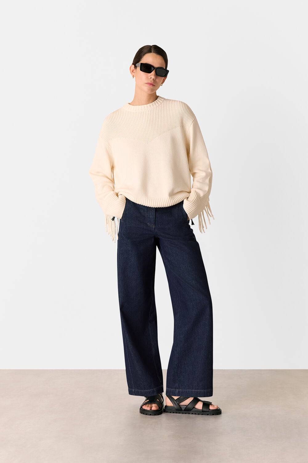 Sandy Western Denim Trouser