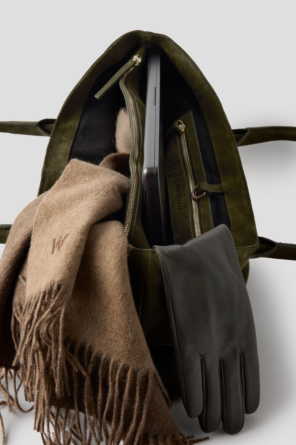 Leandra Suede Tote Bag