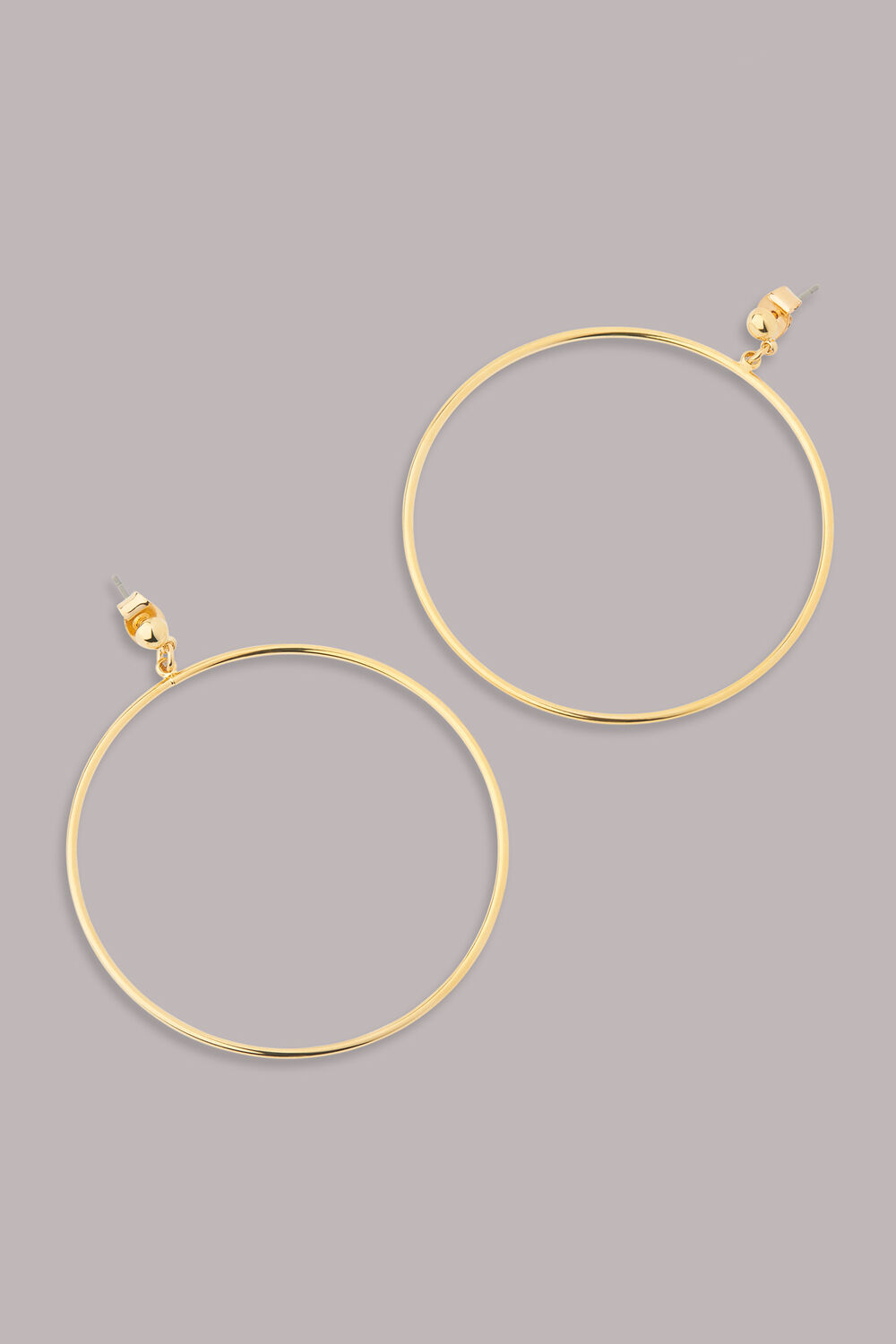 Large Stud Hoop Earring