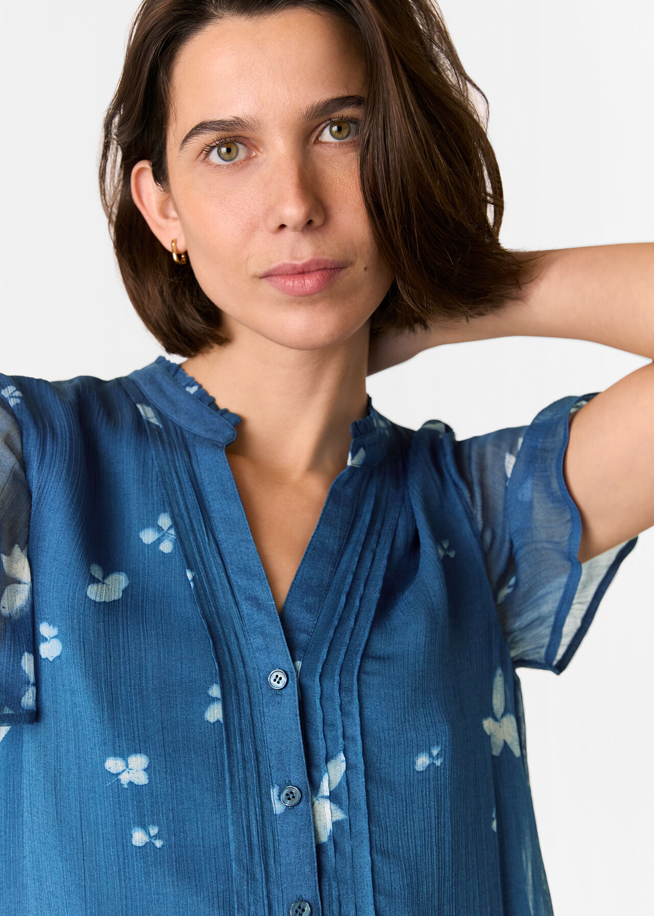 Sun Bleached Floral Blouse