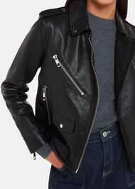 Agnes Pocket Leather Jacket
