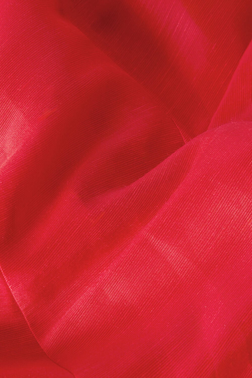 Red Silk Blend Occasion Midi Dress