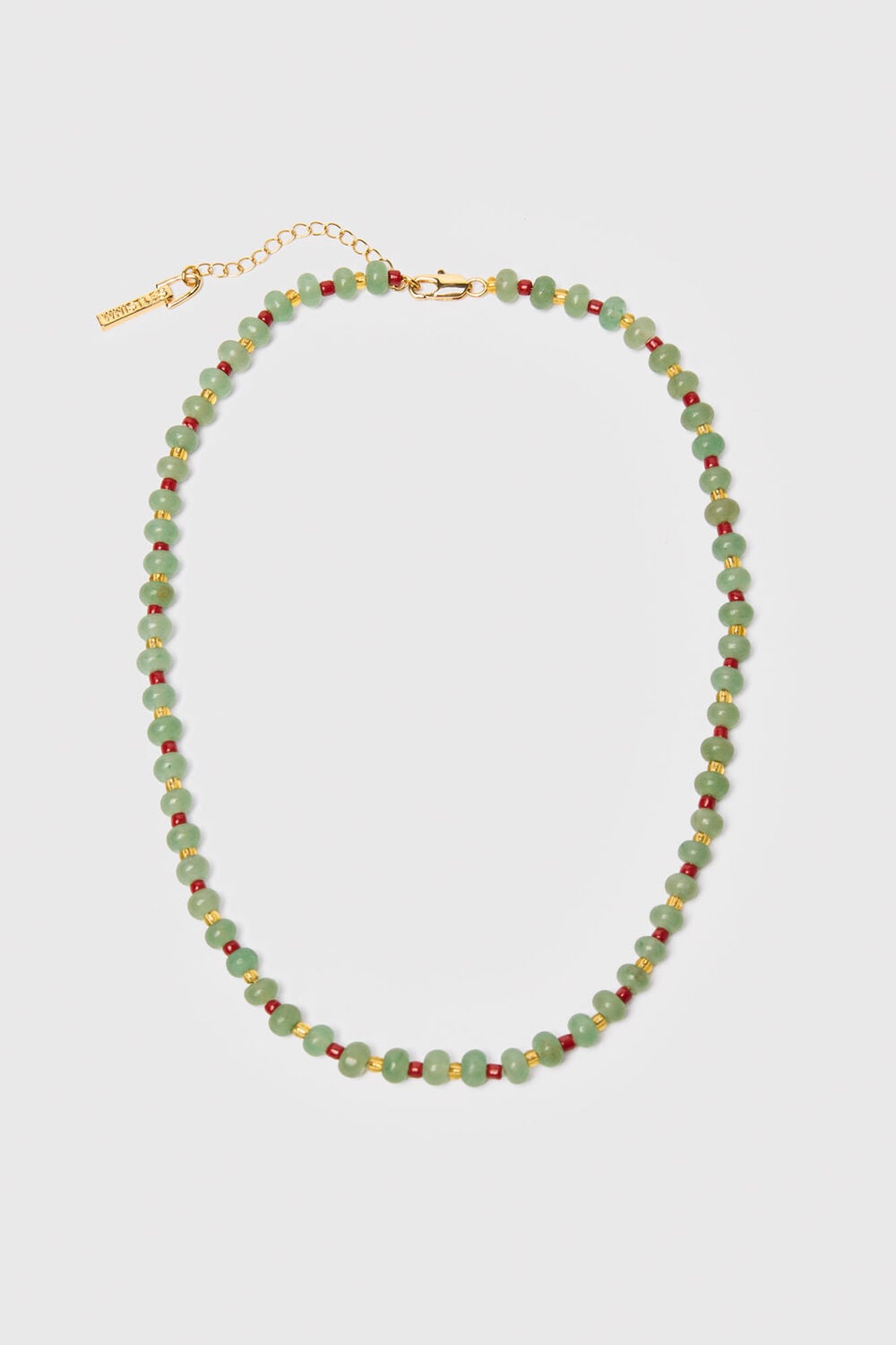 Green Mixed Bead Necklace