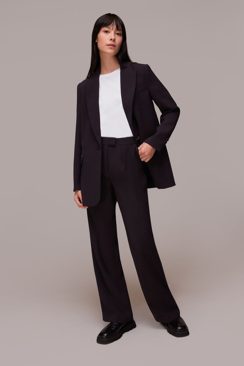 Crepe Relaxed Boyfriend Blazer