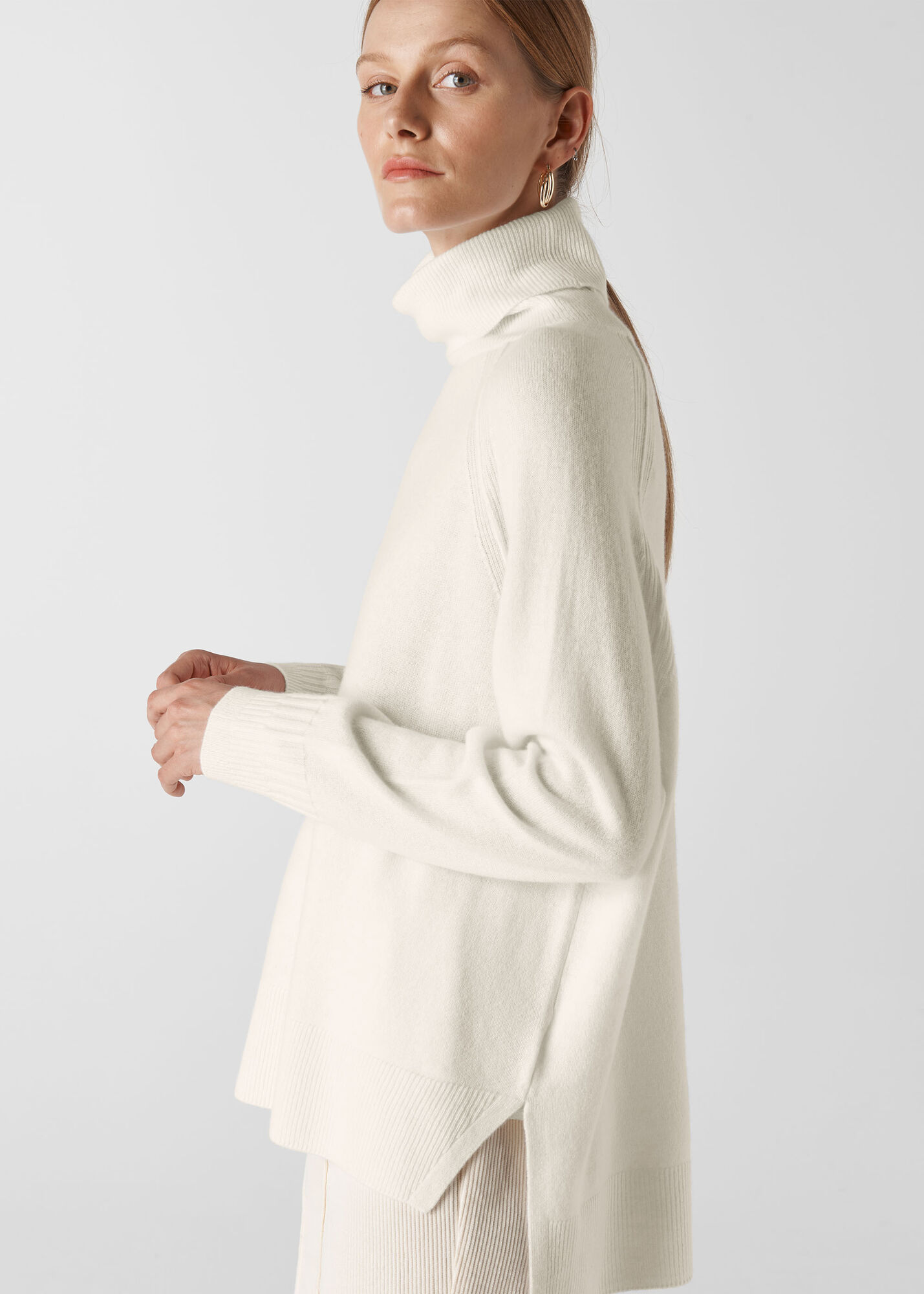 monogram sherpa pullover