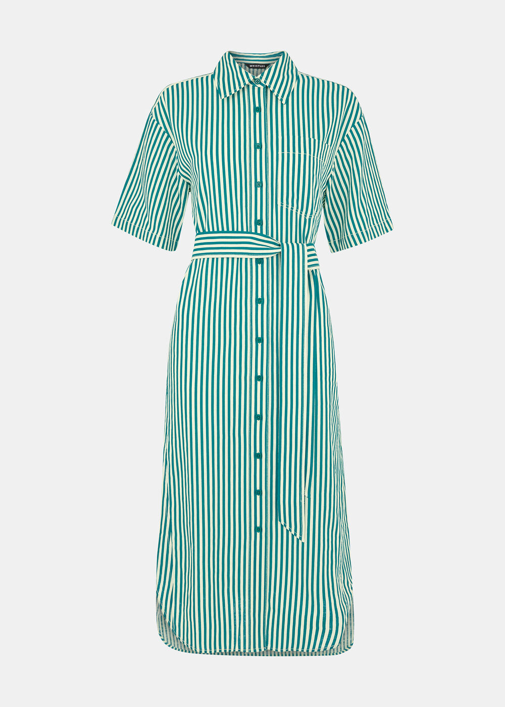 Stripe Linen Blend Dress